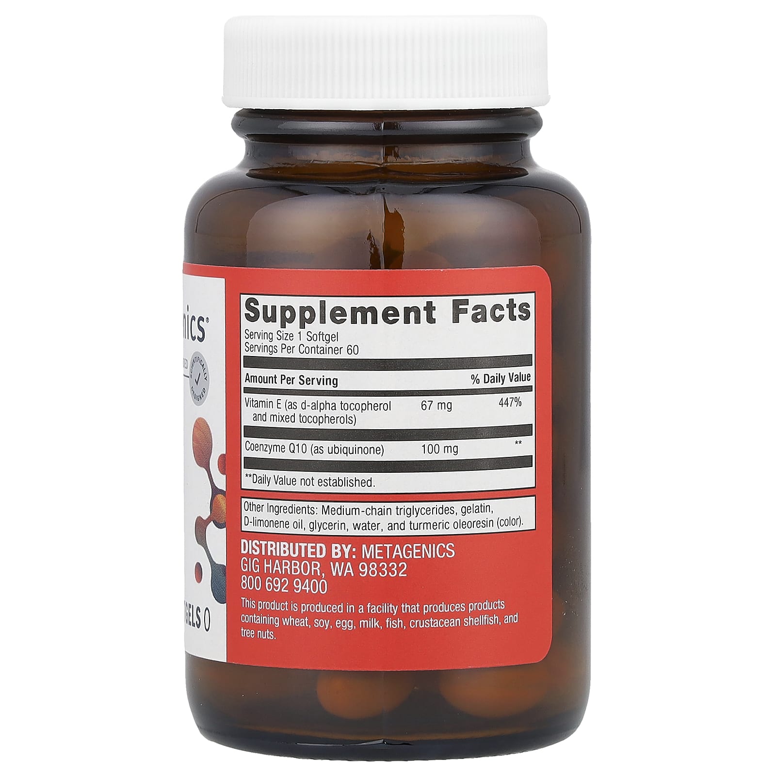 Metagenics, CoQ10 ST®, 60 Softgels - Image 2