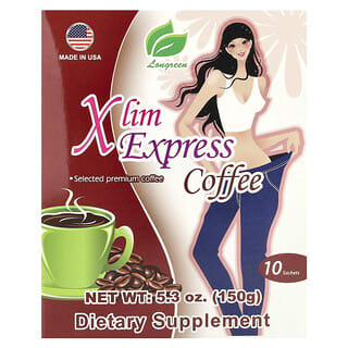 Xlim Express Coffee by Longreen - 10 Sachets, 5.3 oz (150g)