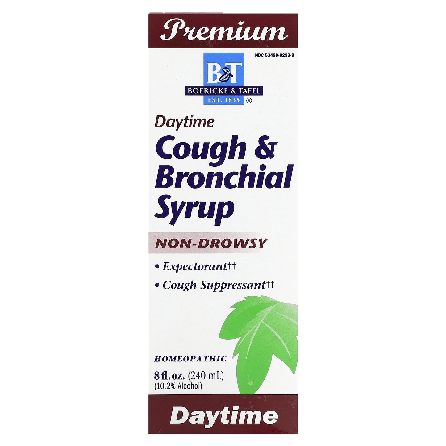 Boericke & Tafel Daytime Cough & Bronchial Syrup, 8 fl oz (240 ml) - Image 1