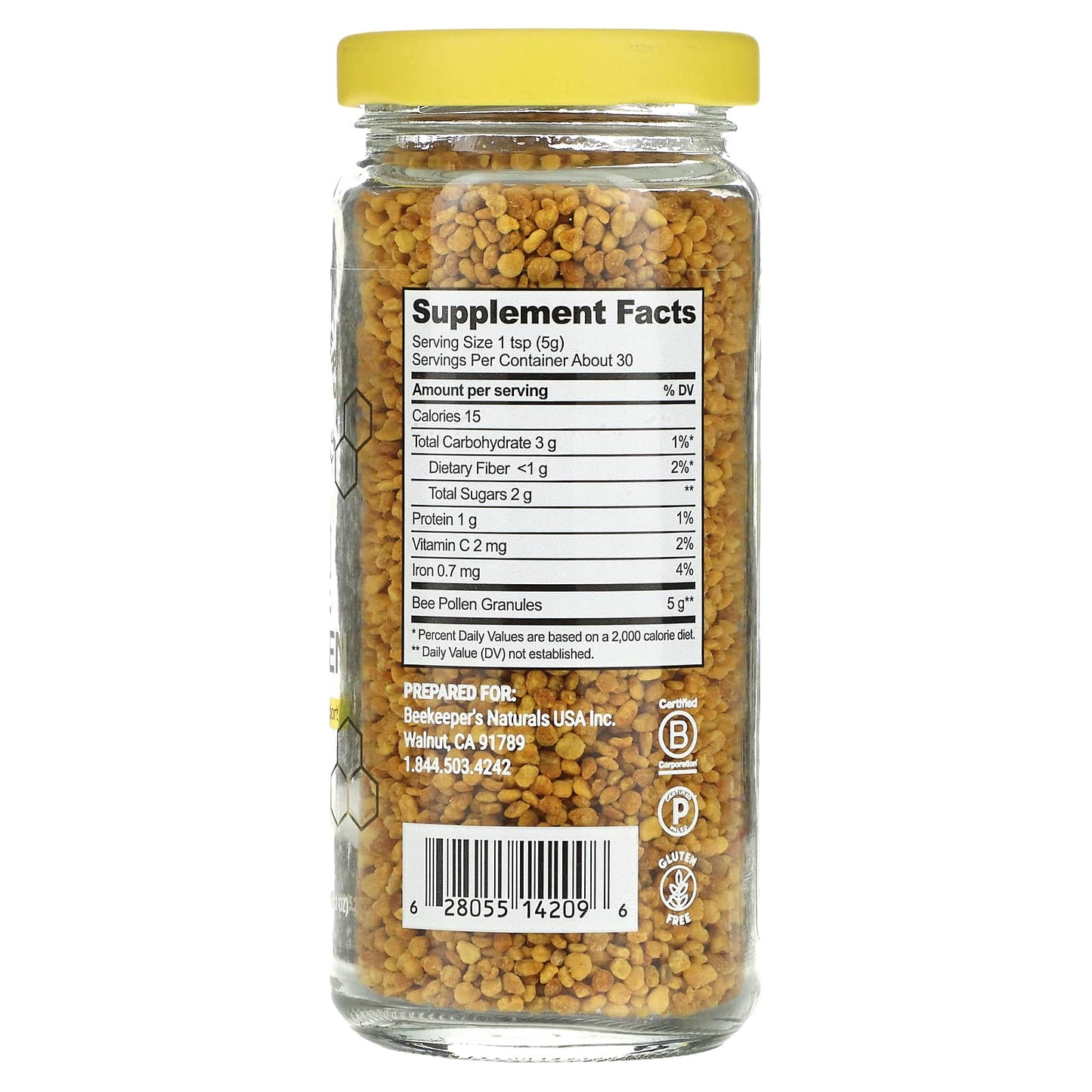 Boost Energy with Beekeeper's Naturals Bee Pollen, 5.2 oz (150g) - Image 2