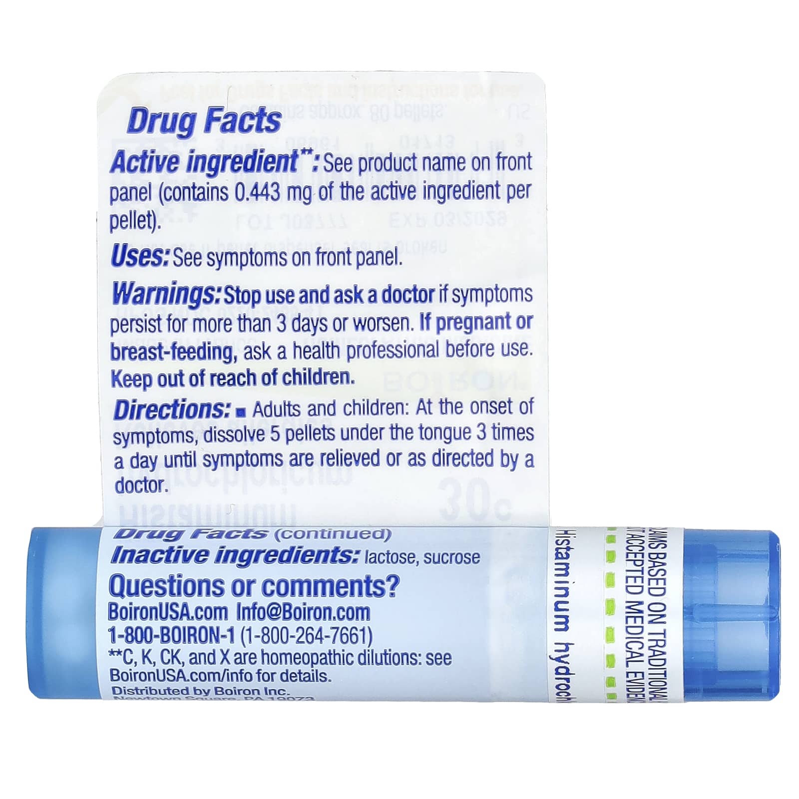 Boiron Allergy Relief 30C, 80 Homeopathic Pellets - Image 2