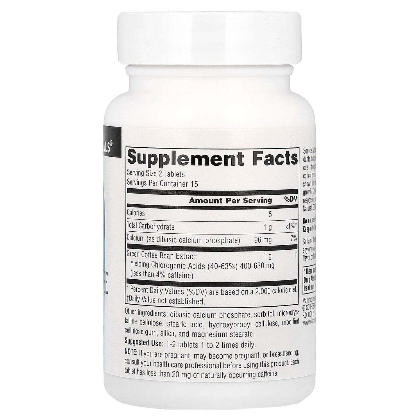 Source Naturals, Green Coffee Extract, 30 Tablets (500 mg per Tablet) - Image 2