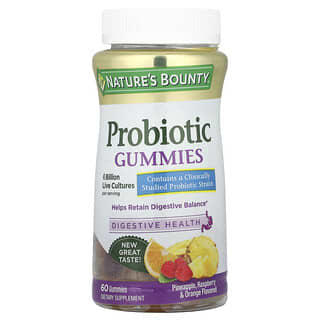 Probiotic Gummies for Digestive Health - Pineapple, Raspberry & Orange