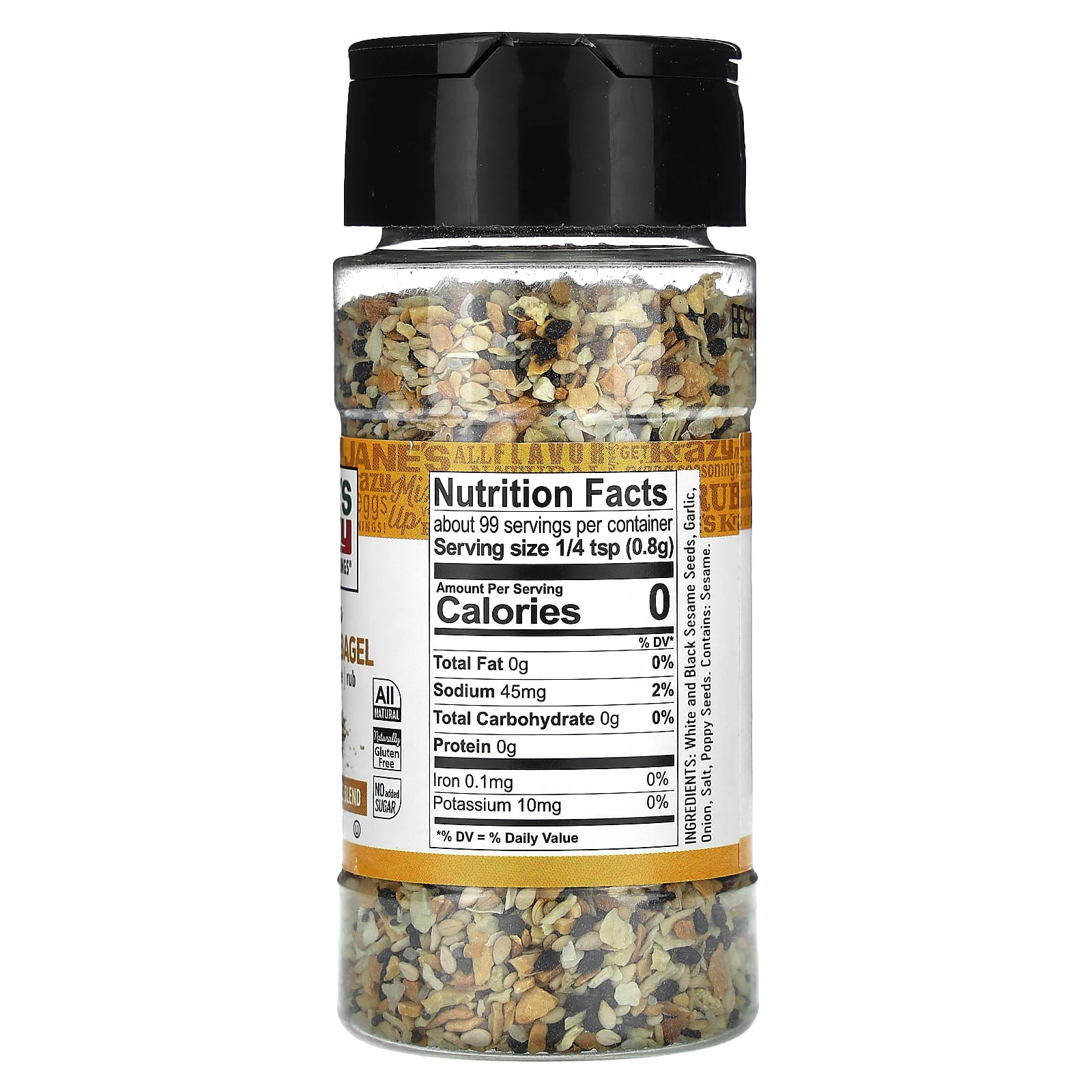 Jane's Krazy All-Purpose Seasoning, 2.75 oz, Gluten-Free & MSG-Free - Image 2