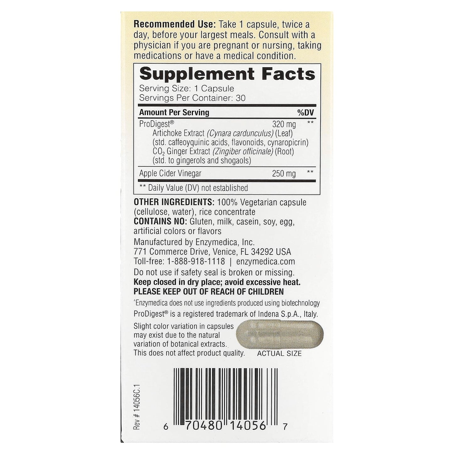 Enzymedica Gut Motility Support Capsules for Healthy Digestion - Image 2