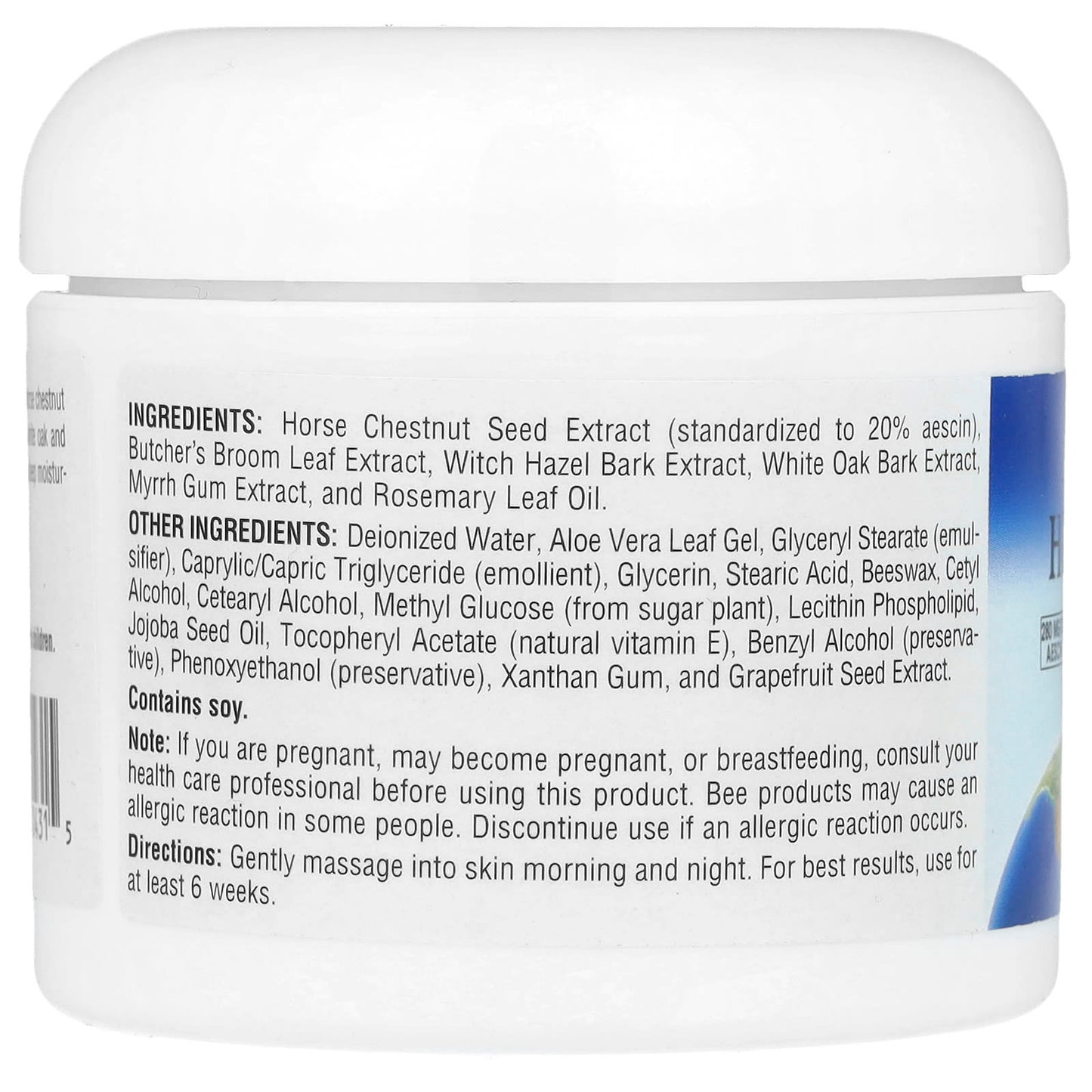 Planetary Herbals, Horse Chestnut Cream, 4 oz (113.4 g) - Image 2