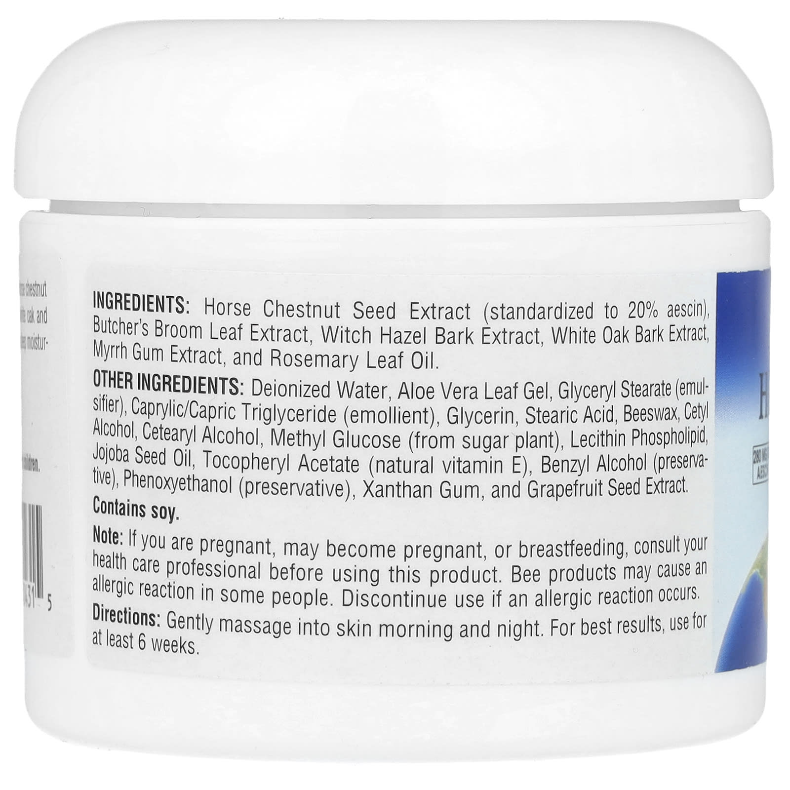 Planetary Herbals, Horse Chestnut Cream, 4 oz (113.4 g) - Image 2