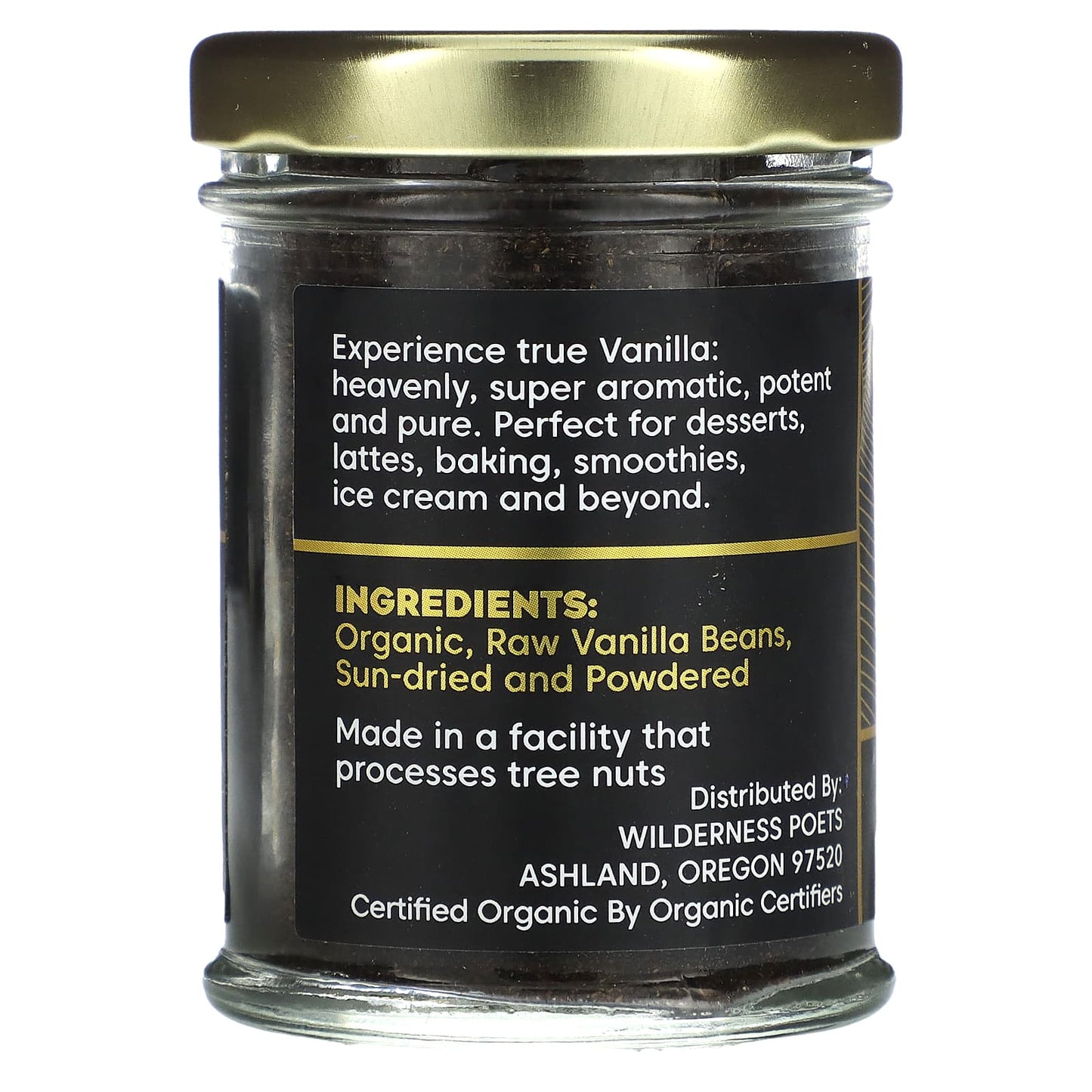 Wilderness Poets, Pure Ground Organic Tahitian Vanilla, 1 oz (28 g) - Image 2