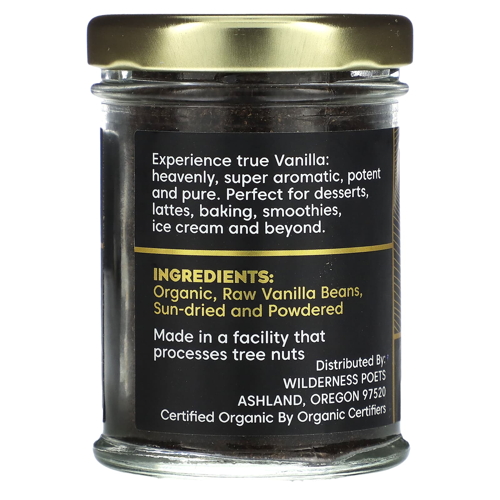 Wilderness Poets, Pure Ground Organic Tahitian Vanilla, 1 oz (28 g) - Image 2