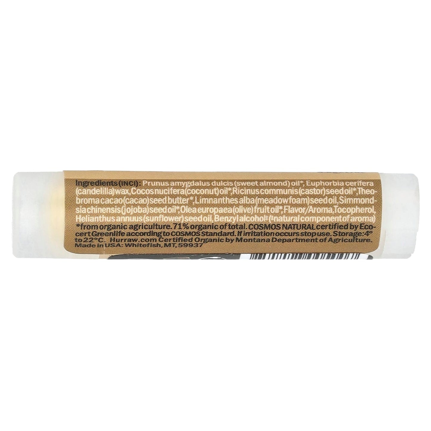 Hurraw! Organic Almond Lip Balm - Natural Moisturizer - Image 2
