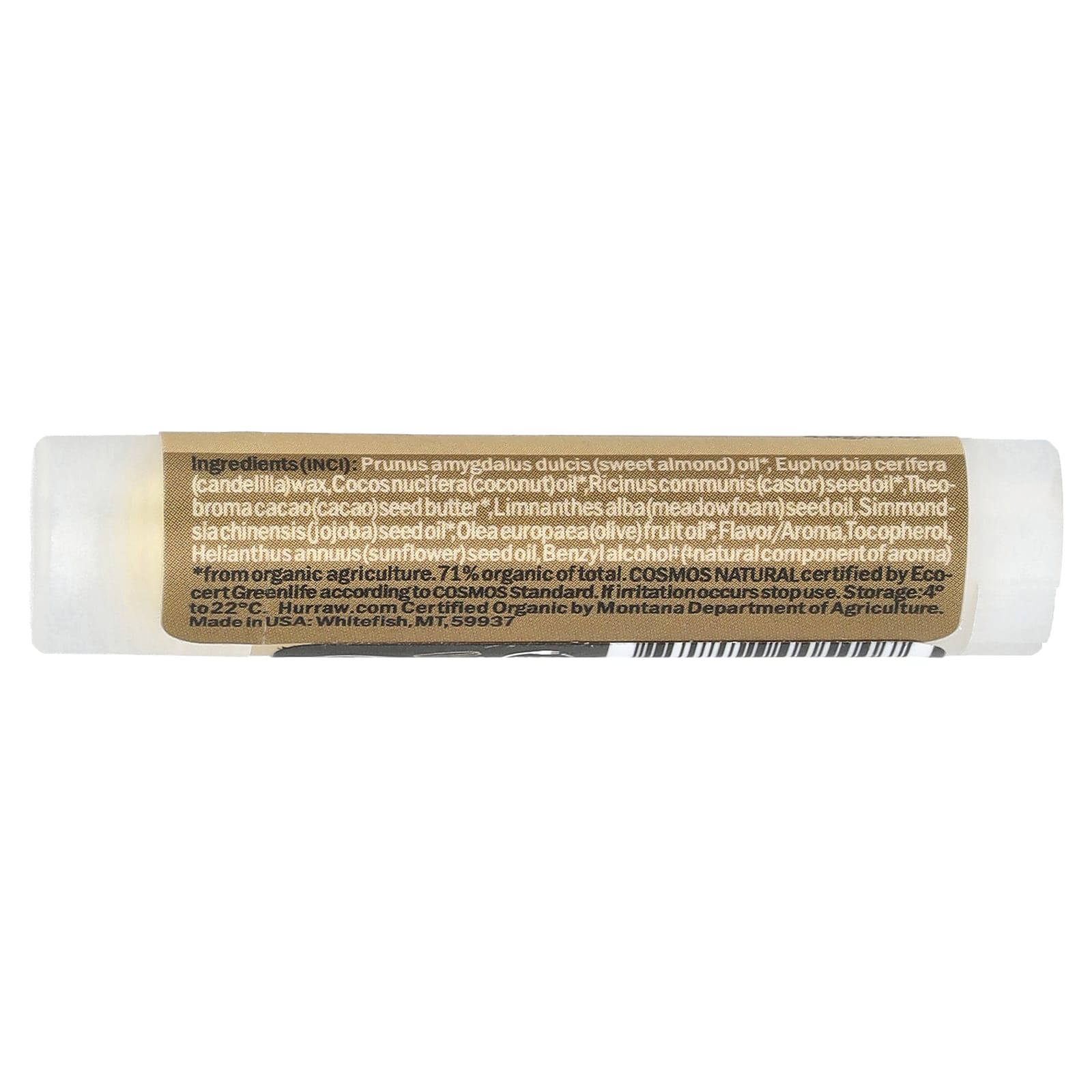 Hurraw! Organic Almond Lip Balm - Natural Moisturizer - Image 2