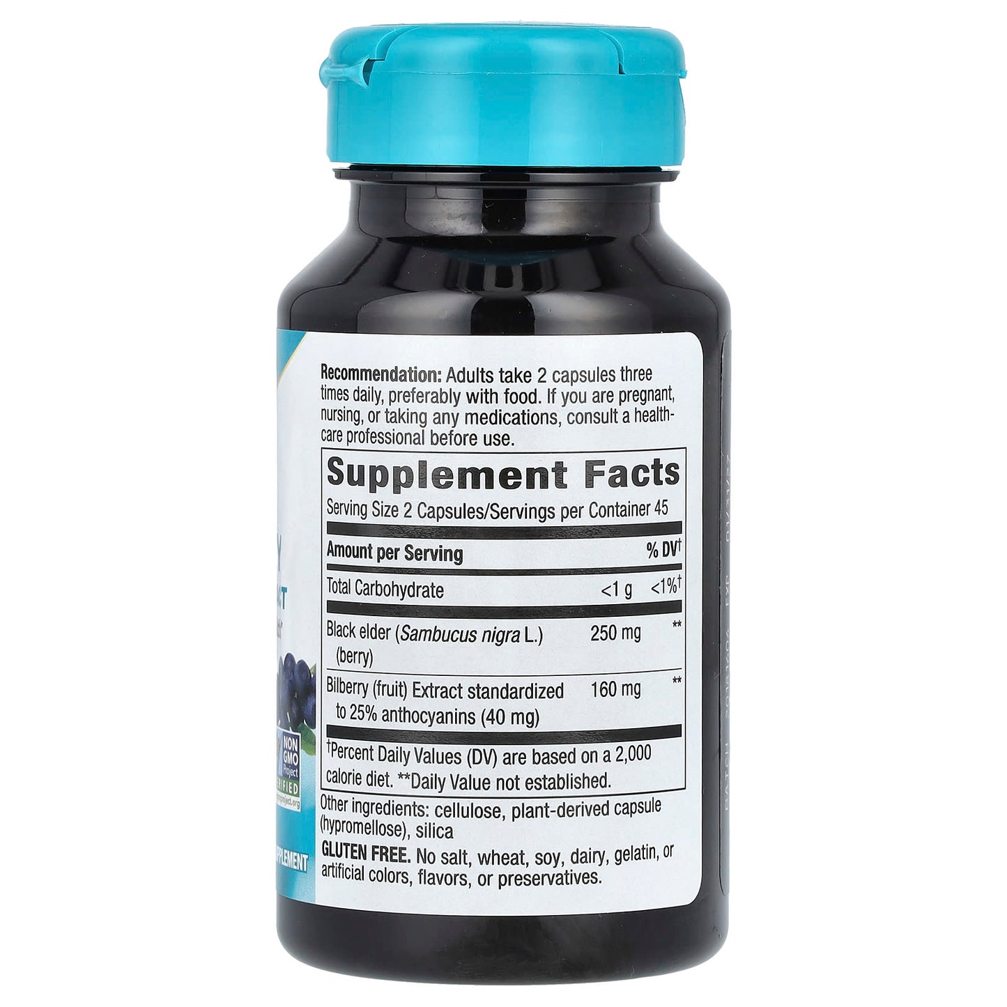 Nature's Way, Bilberry Premium Extract, 90 Vegan Capsules - Image 2