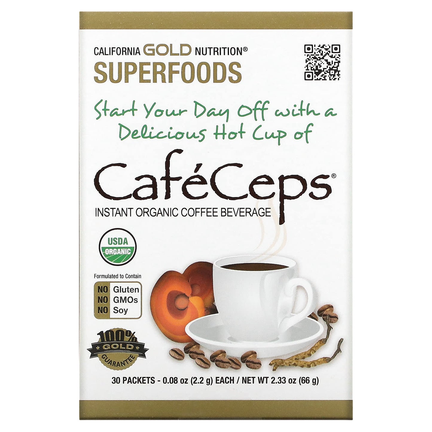 Energize with Certified Organic Instant Coffee - Cordyceps and Reishi - Image 1