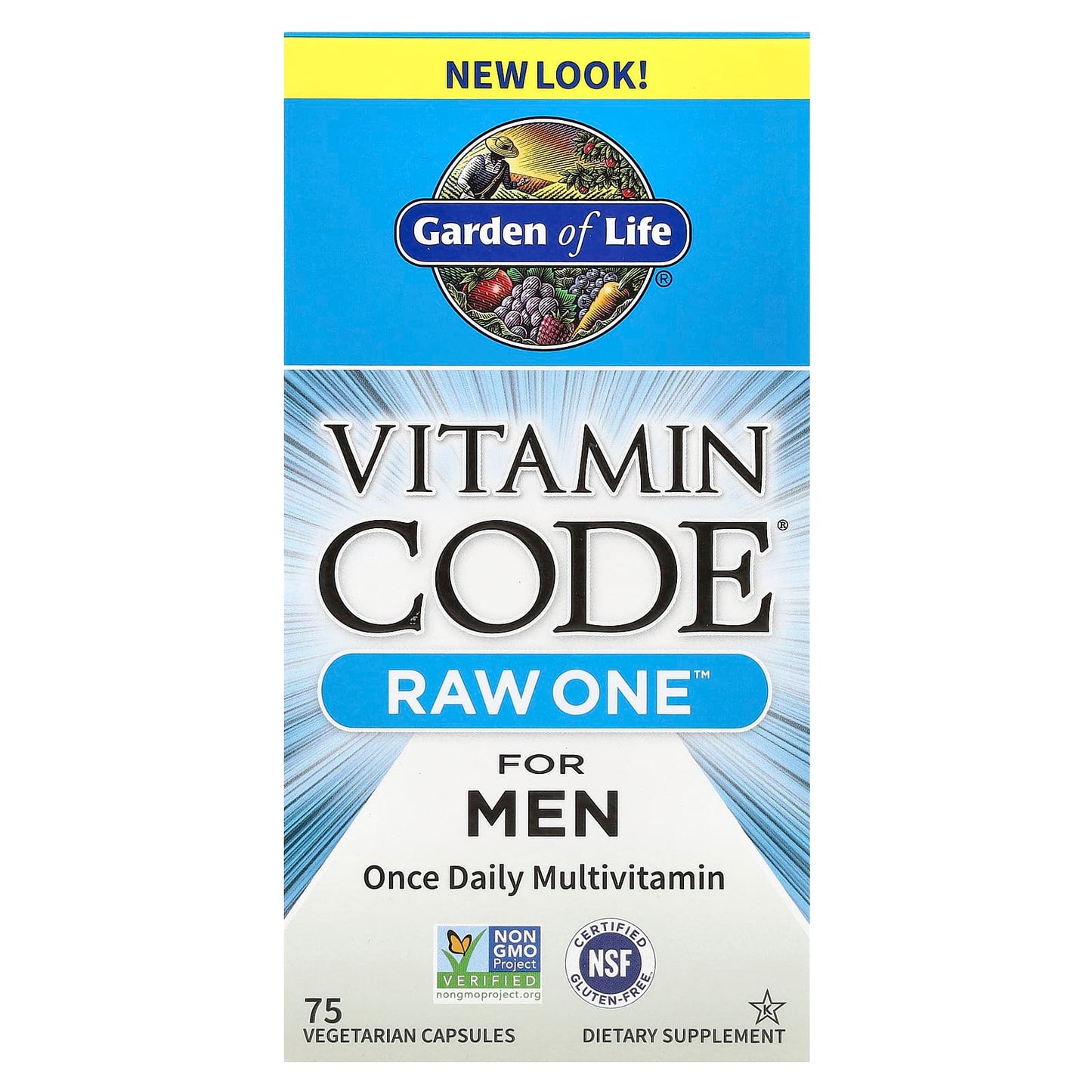 Whole Food Nutrition for Men: RAW One Daily Multivitamin by Garden of Life - Image 1