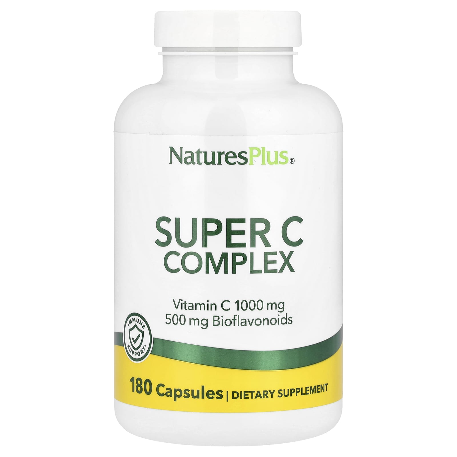 NaturesPlus, Super C Complex, 180 Capsules - Image 1