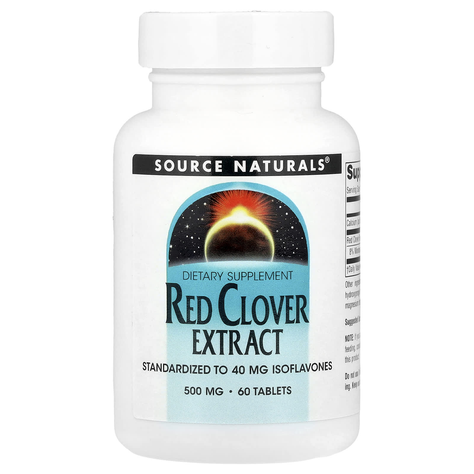 Source Naturals, Red Clover Extract, 60 Tablets - Image 1