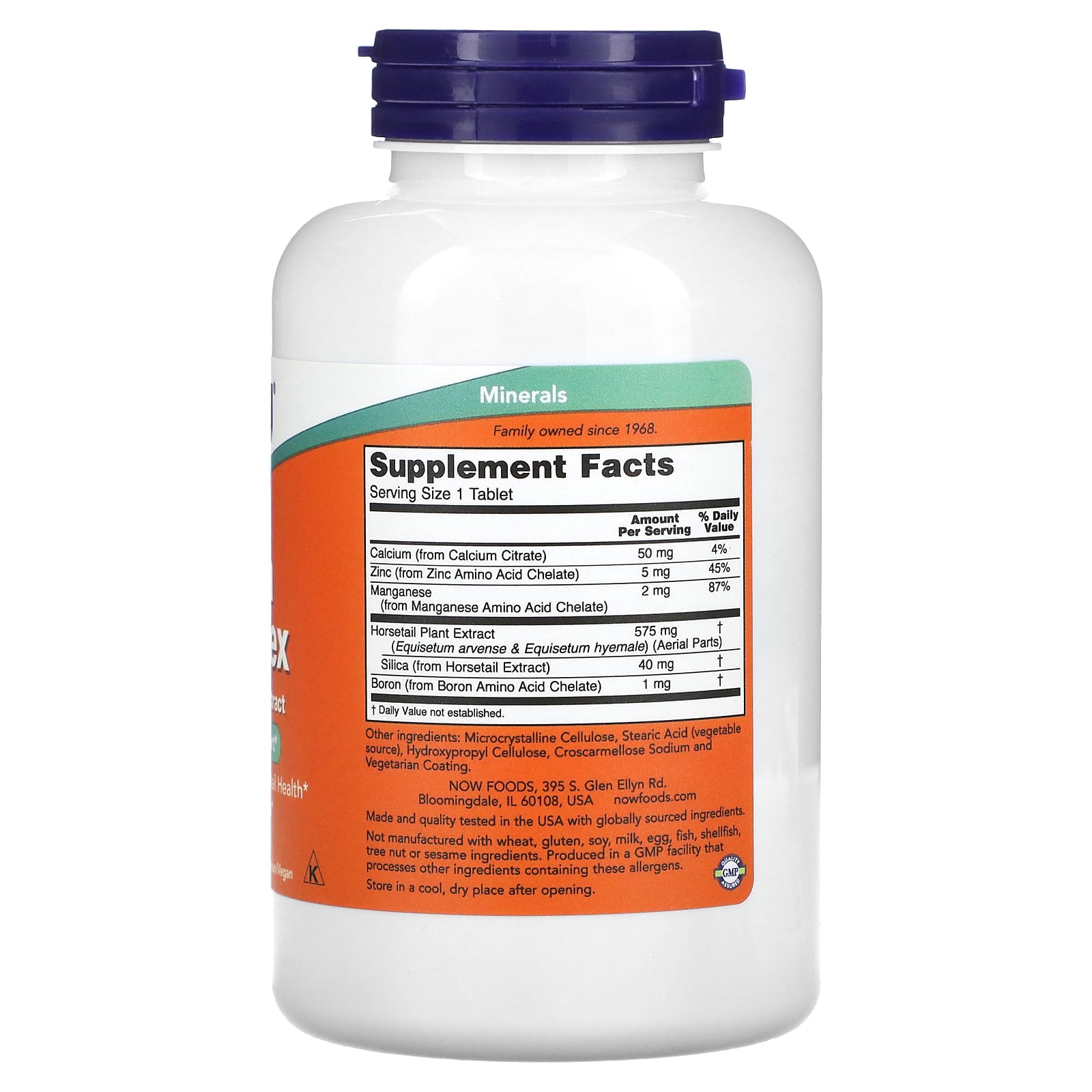 NOW Foods, Silica Complex with Horsetail Extract, 180 Tablets - Image 2
