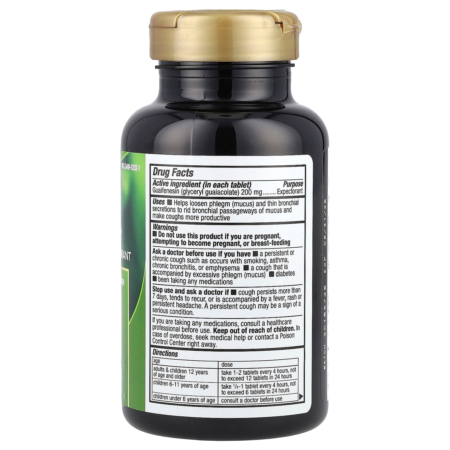 Nature's Way, Air-Power®, Guaifenesin Expectorant, 200 mg, 100 Tablets - Image 2