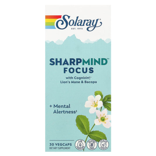 Solaray, SharpMind™ Focus, 30 Vegcaps - Image 1