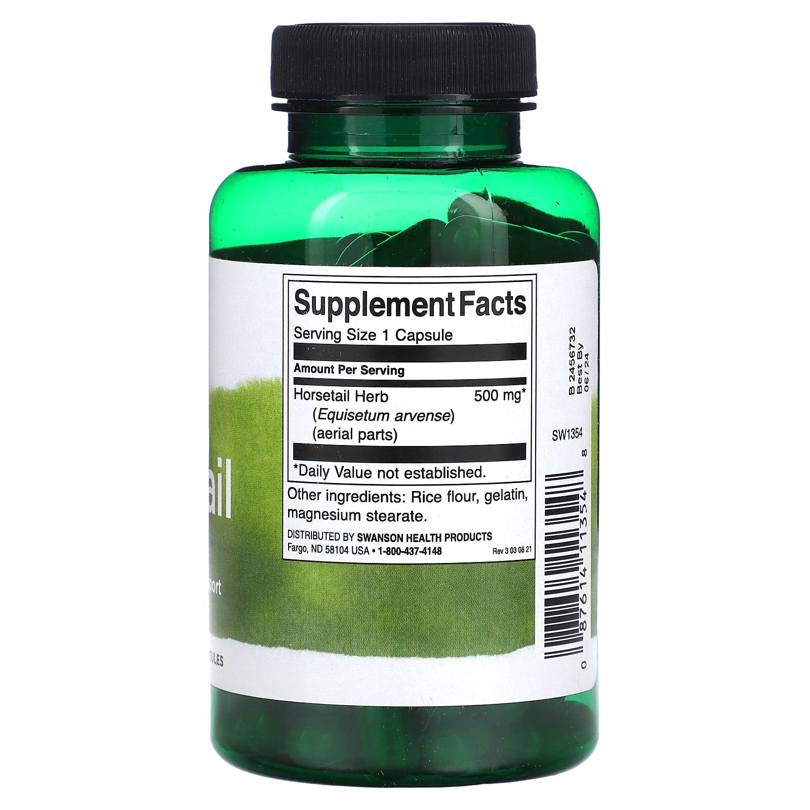 Swanson, Horsetail, 500 mg, 90 Capsules - Image 2