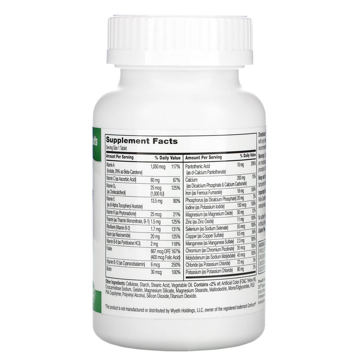 Adult Multivitamin & Multimineral Supplement by 21st Century - 130 Tablets - Image 2