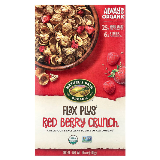 Nature's Path, Organic Flax Plus® Cereal,  Red Berry Crunch, 10.6 oz (300 g) - Image 1