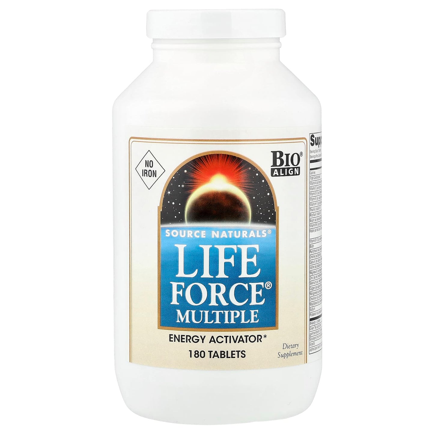 Source Naturals, Life Force® Multiple, No Iron, 180 Tablets - Image 1