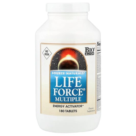 Source Naturals, Life Force® Multiple, No Iron, 180 Tablets - Image 1