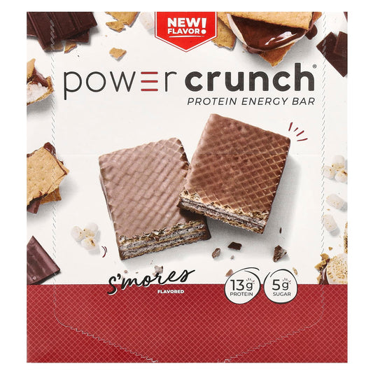 S'mores Power Crunch Protein Energy Bars - 12 Count, 1.4 oz each - Image 1