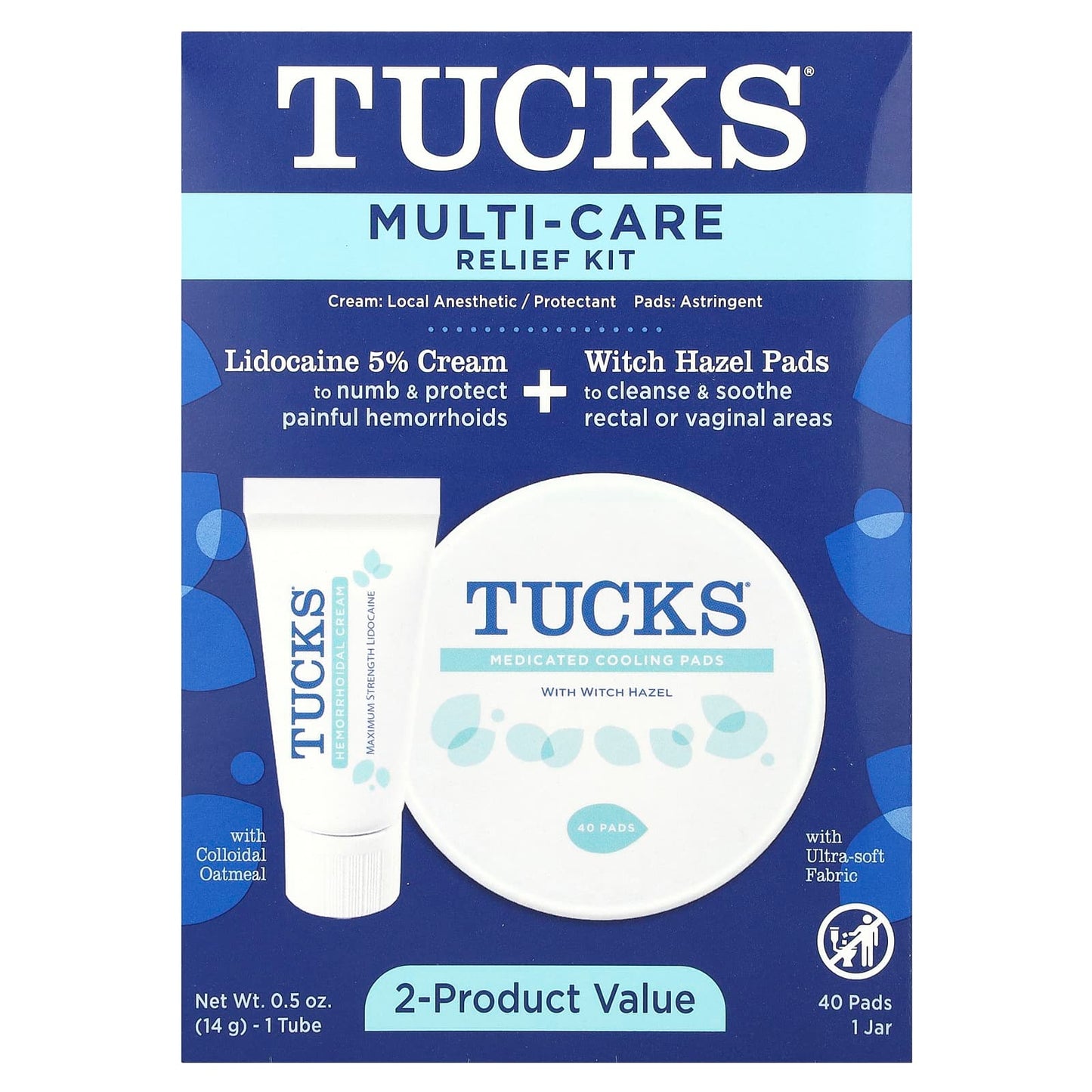 Tucks, Mult-Care Relief Kit, 1 Kit - Image 1