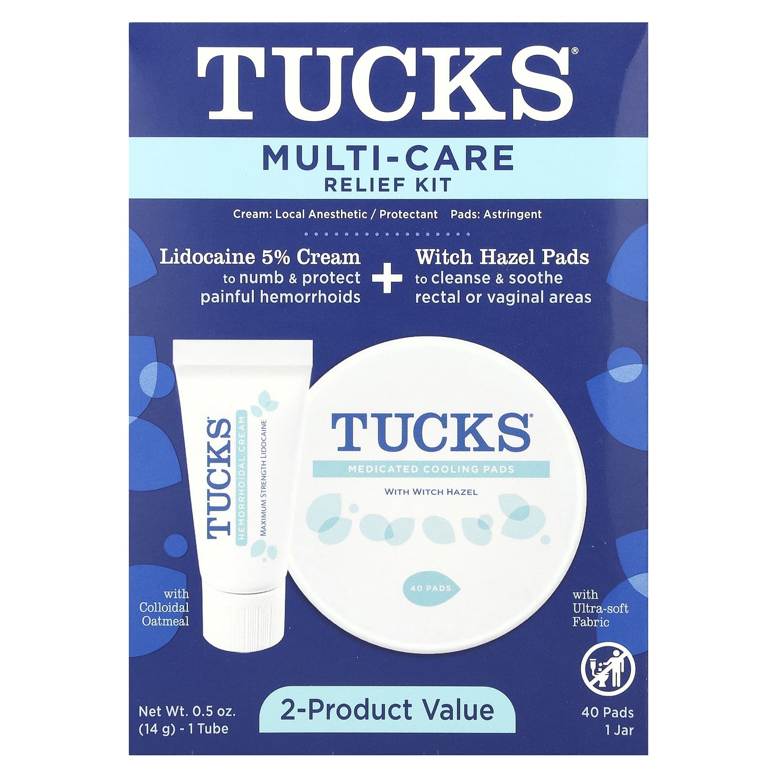 Tucks, Mult-Care Relief Kit, 1 Kit - Image 1