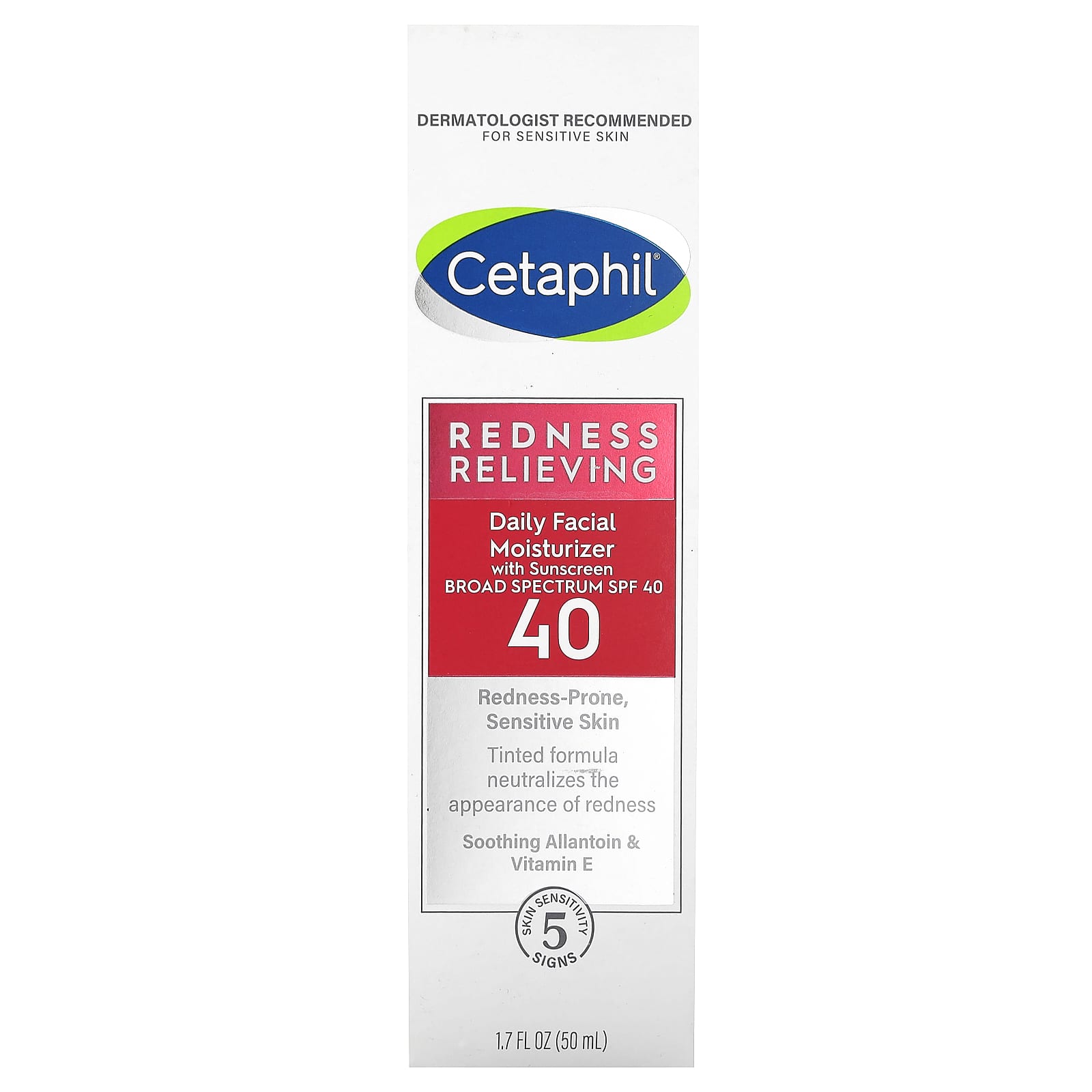 Cetaphil Redness Relieving Daily Moisturizer with SPF 40, Sensitive Skin - Image 2