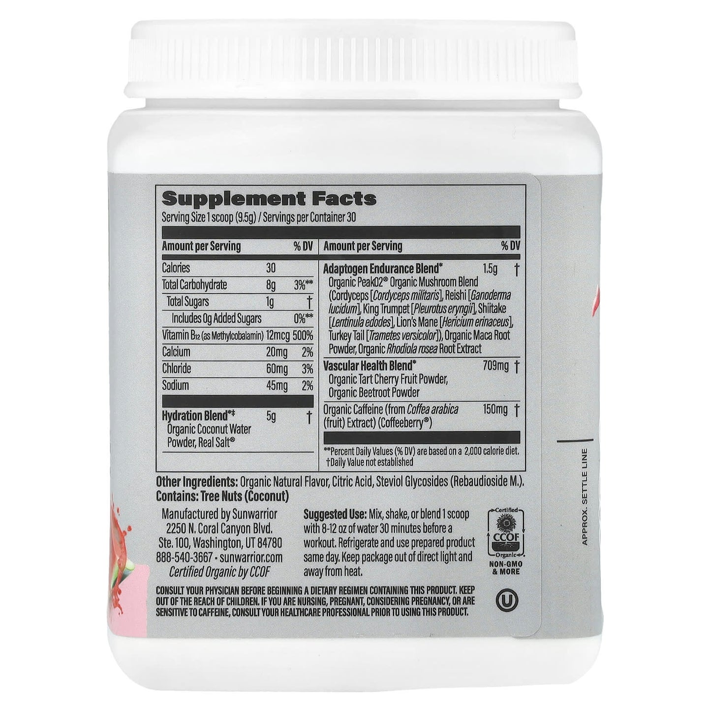 Sunwarrior, Sport, Active Energy Preworkout, Watermelon Wave, 10 oz (285 g) - Image 2