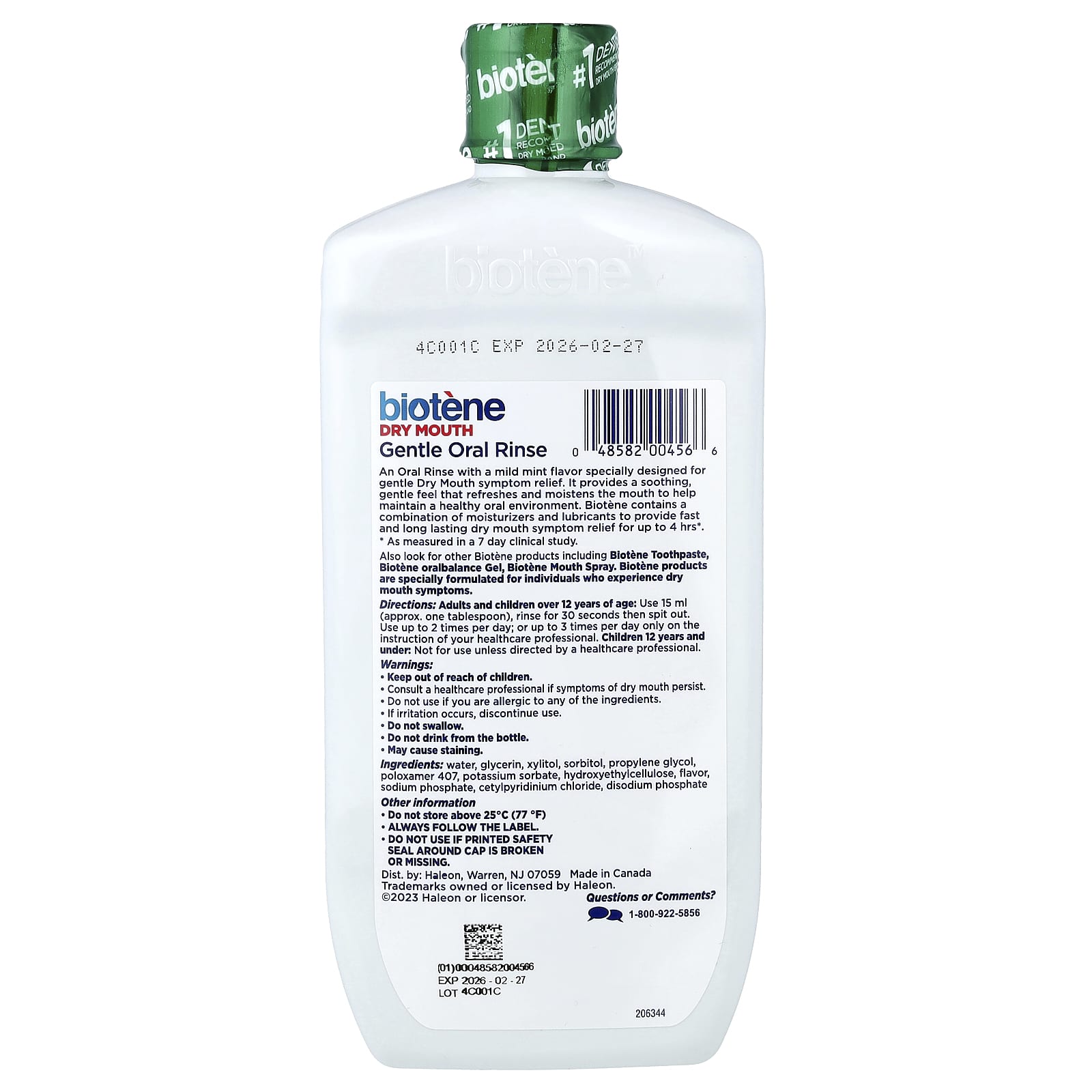 Biotene Dry Mouth Rinse - Gentle, Alcohol-Free Oral Care - Image 2