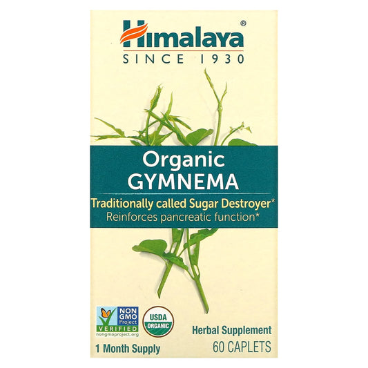 Himalaya Organic Gymnema 60 Caplets - Blood Sugar Balance - Image 1