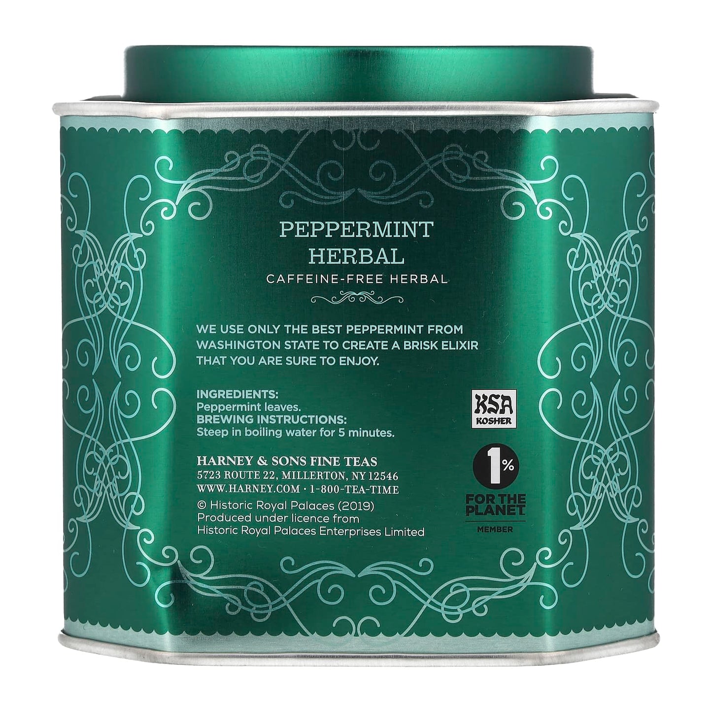 Peppermint Herbal Tea Sachets by Harney & Sons - Caffeine Free - Image 2