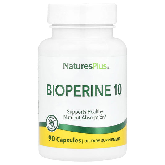 NaturesPlus, Bioperine 10, 90 Capsules (10 mg per Capsule) - Image 1