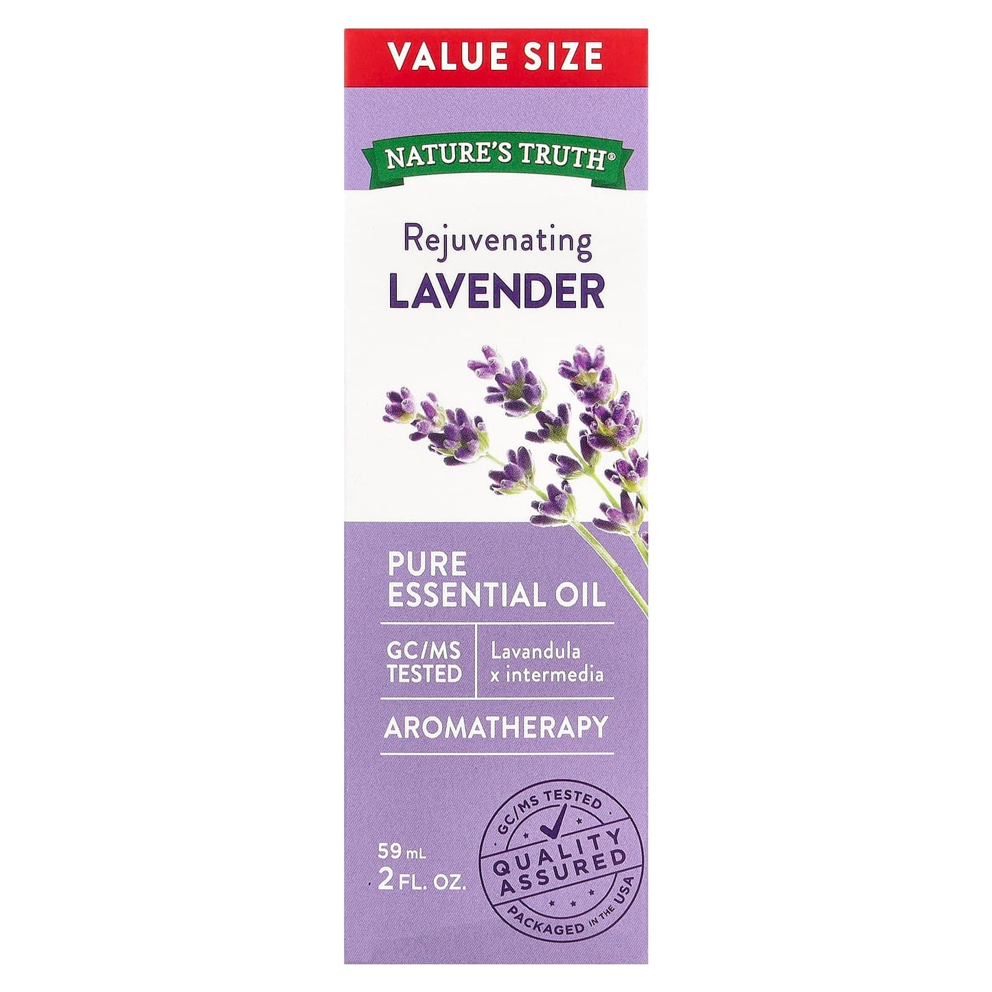 Nature's Truth, Pure Essential Oil, Rejuvenating Lavender, 2 fl oz (59 ml) - Image 2