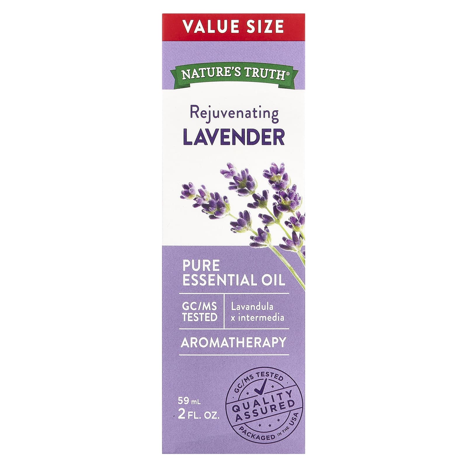 Nature's Truth, Pure Essential Oil, Rejuvenating Lavender, 2 fl oz (59 ml) - Image 2