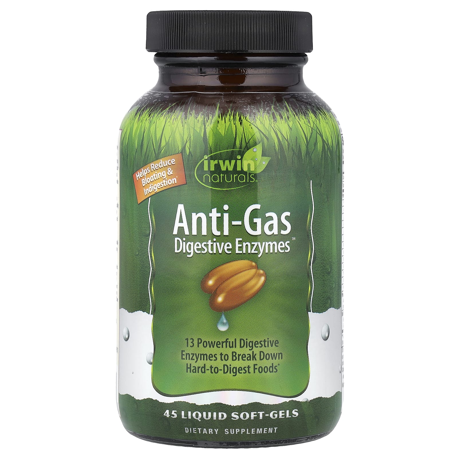 Natural Digestive Relief with Irwin Naturals Anti-Gas Digestive Enzymes - Image 1
