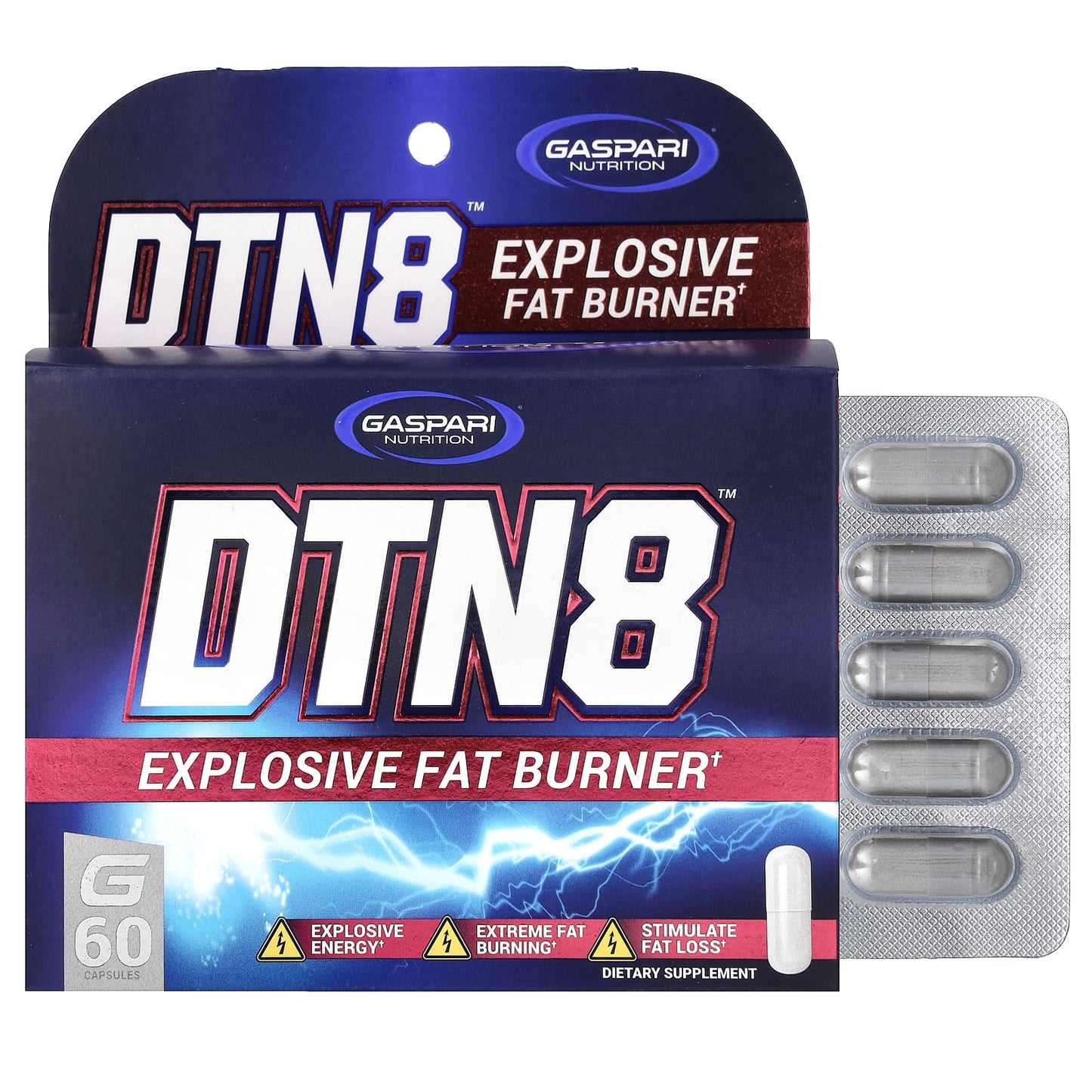 Gaspari Nutrition DTN8 Ultimate Fat Burner & Energy Supplement - Image 1