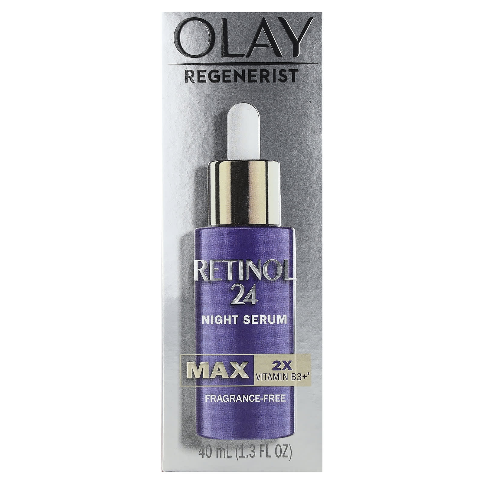 Olay, Regenerist, Retinol 24, Night Serum, Fragrance-Free, 1.3 fl oz (40 ml) - Image 2