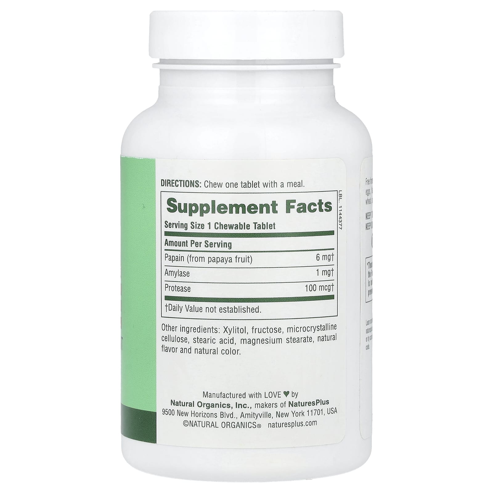 NaturesPlus, Chewable Papaya Enzyme , 360 Tablets - Image 2