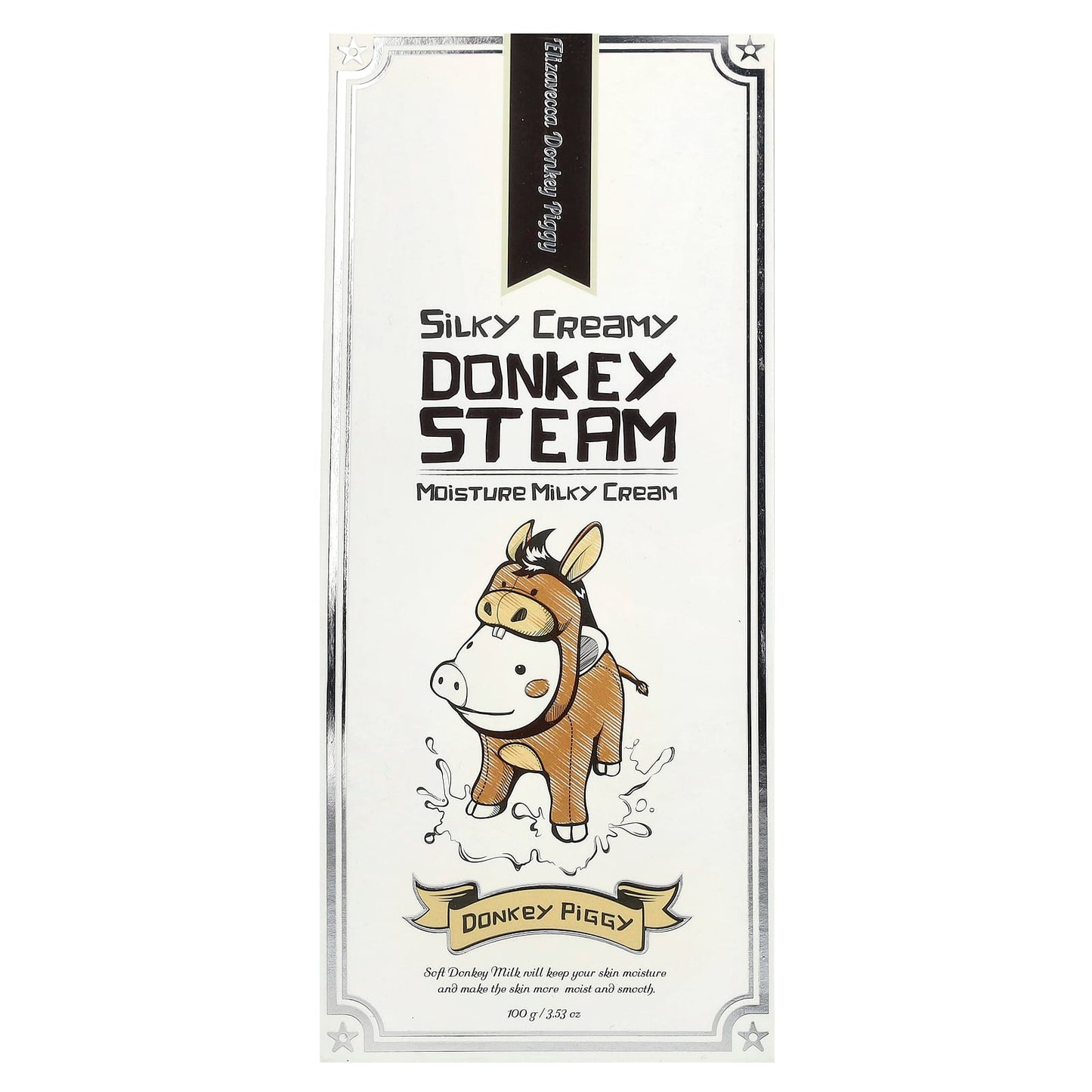 Elizavecca Donkey Silky Cream for Dry Skin, Moisturizing & Anti-Aging - Image 2