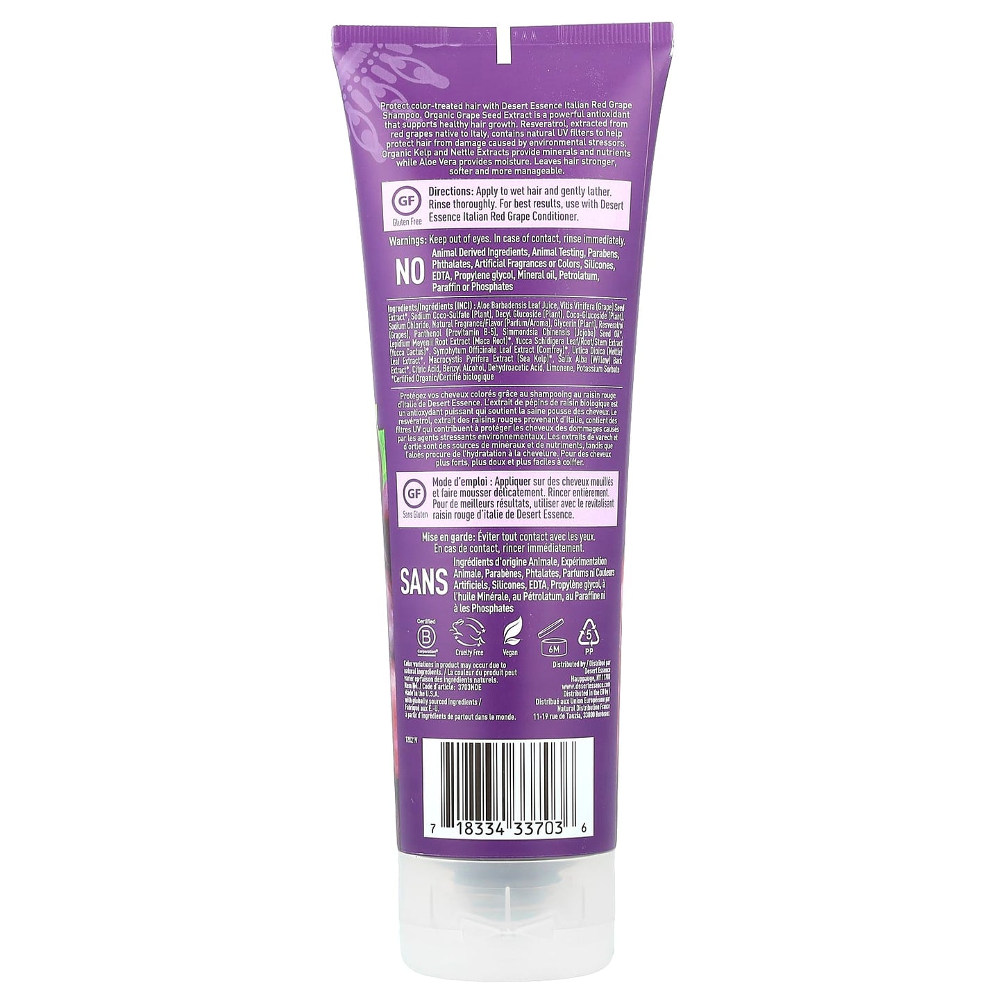 Desert Essence Italian Red Grape Shampoo | Color Protect & Moisturize - Image 2