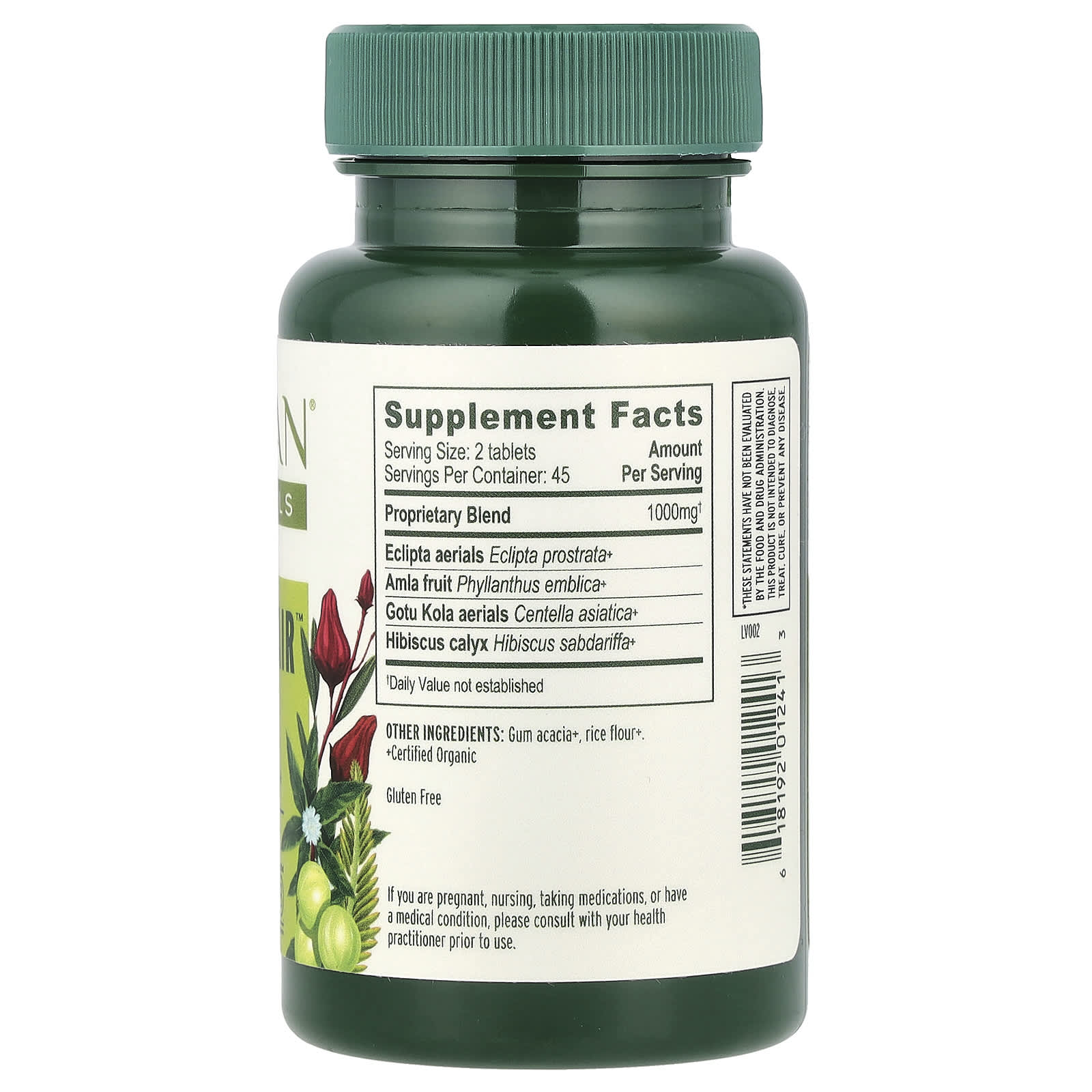 Banyan Botanicals Healthy Hair Supplement - USDA Organic, 90 Tablets - Image 2