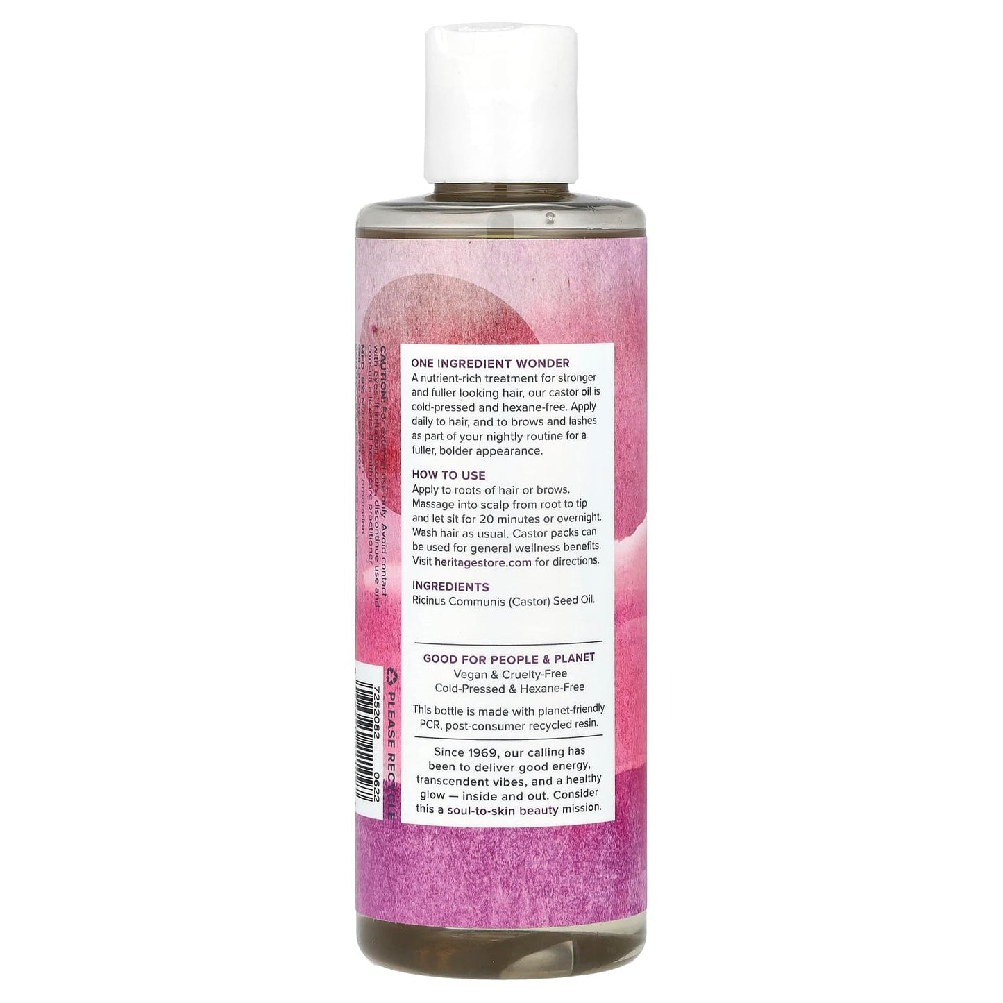 Cold-Pressed Castor Oil for Hair, Skin & Brows - Hexane-Free & Vegan - Image 2