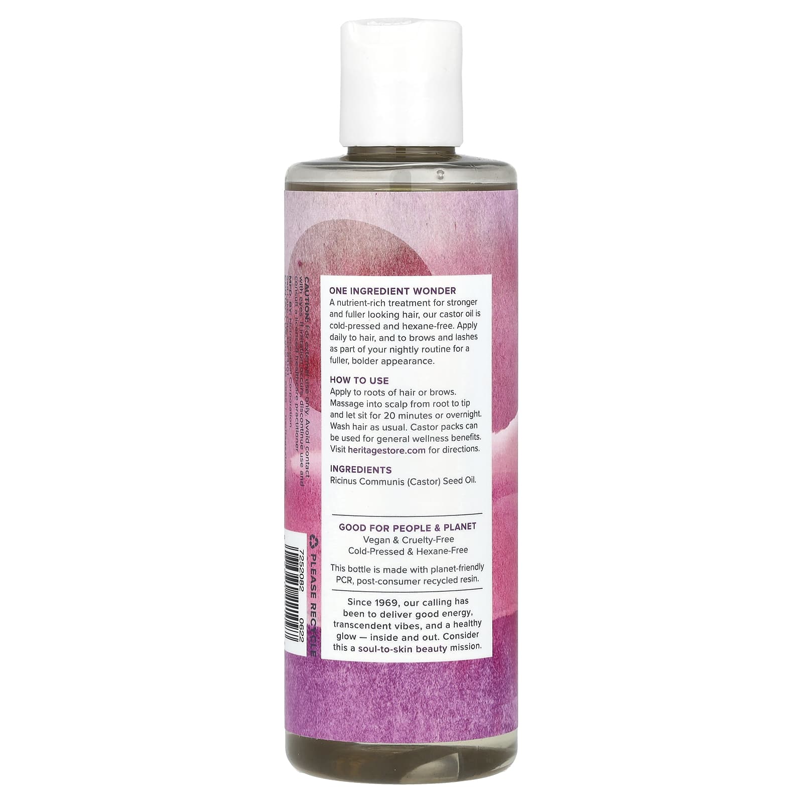 Cold-Pressed Castor Oil for Hair, Skin & Brows - Hexane-Free & Vegan - Image 2