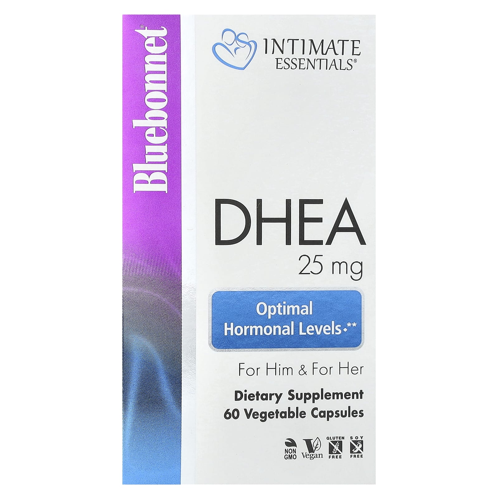 Bluebonnet Nutrition Intimate Essentials DHEA 25mg Capsules - Image 1