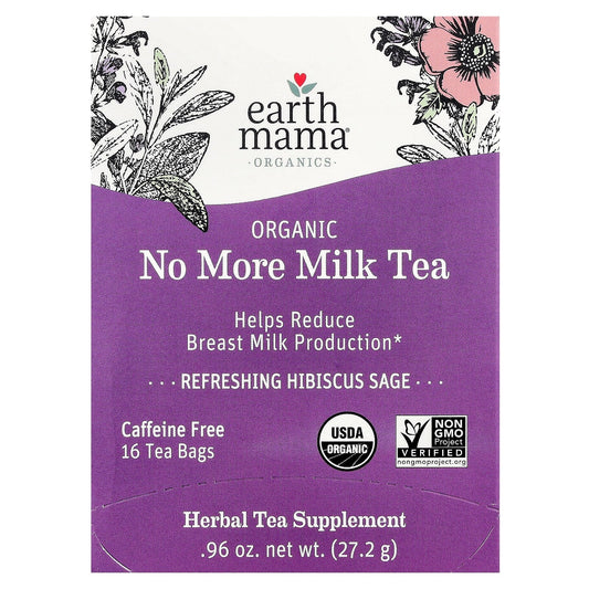 Reduce Breast Milk with Organic No More Milk Tea by Earth Mama - Image 1